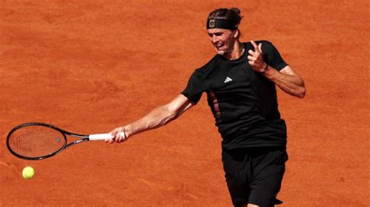 Alexander Zverev in action