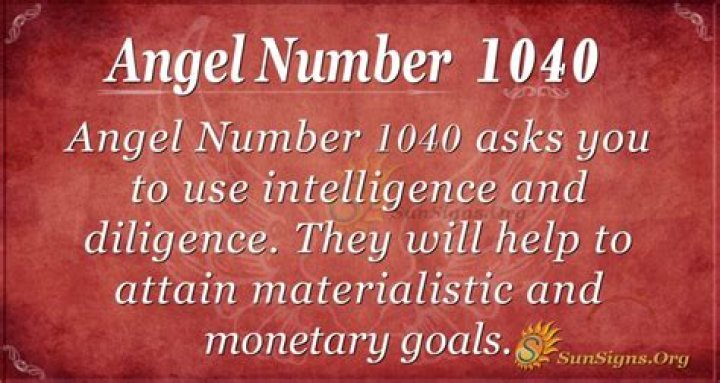 angel number 1040