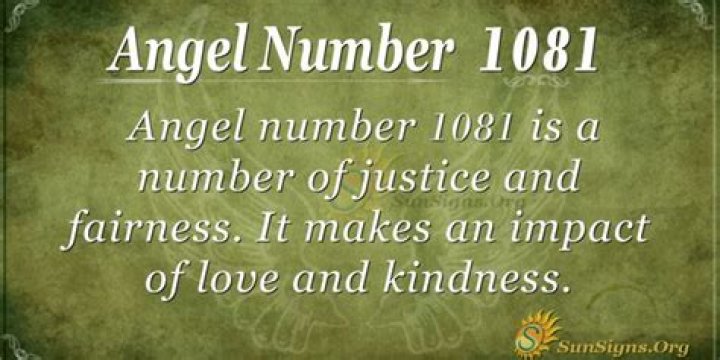 angel number 1081