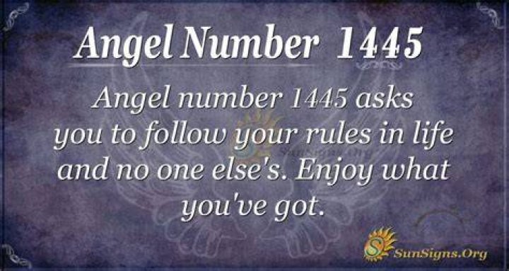 Angel Number 1445