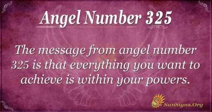 Angel Number 325