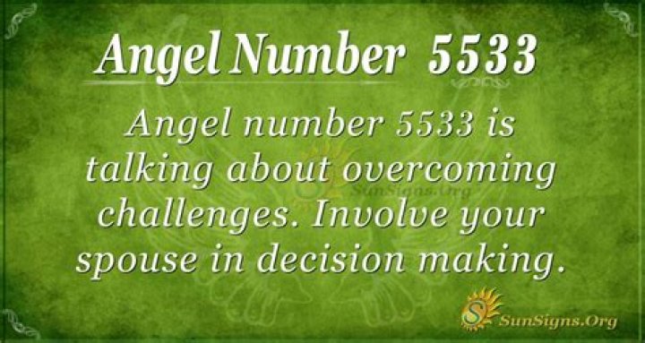 Angel number 5533