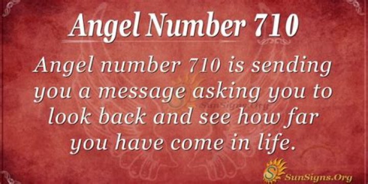 Angel Number 710