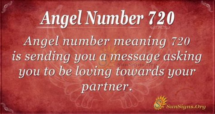 Angel Number !720