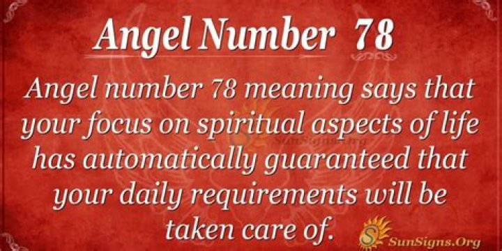 Angel Number 78 Meaning - Being On The Right Path