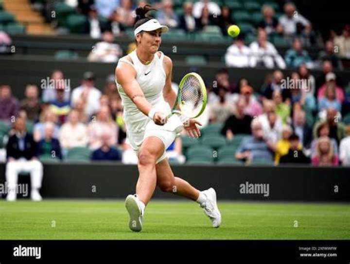 Bianca Andreescu in action