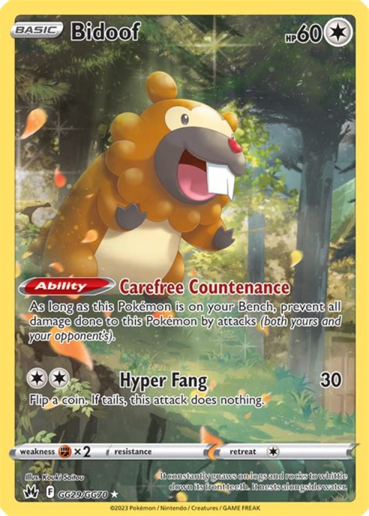 Bidoof (Crown Zenith 111) - Bulbapedia, the community-driven Pokémon encyclopedia