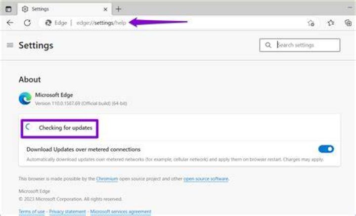 check for updates button check for updates Microsoft Edge not opening