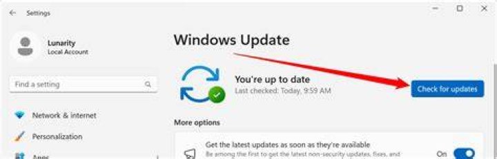 check for windows latest updat