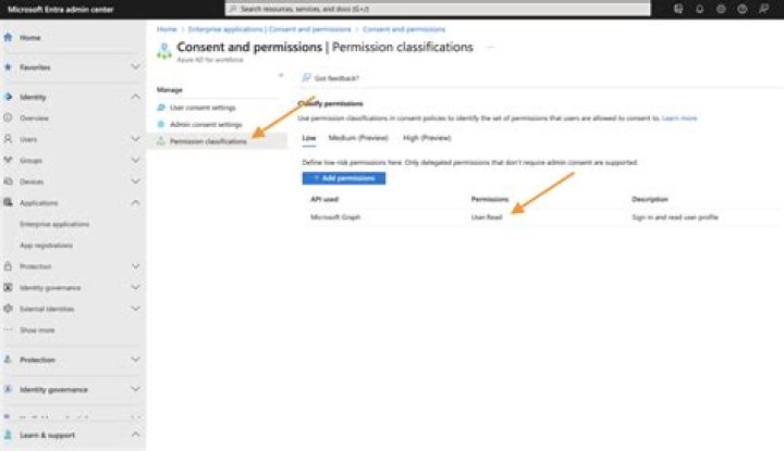Click on Permissions