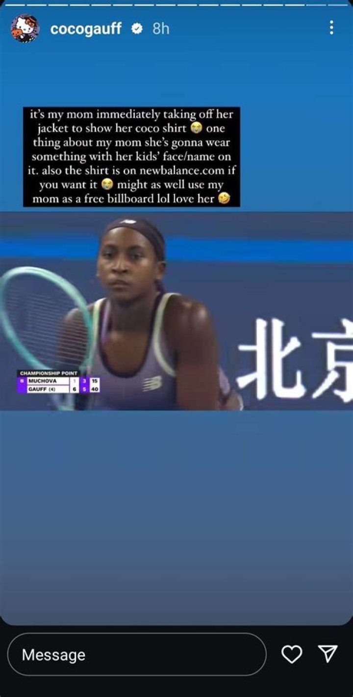 Coco Gauff pleased