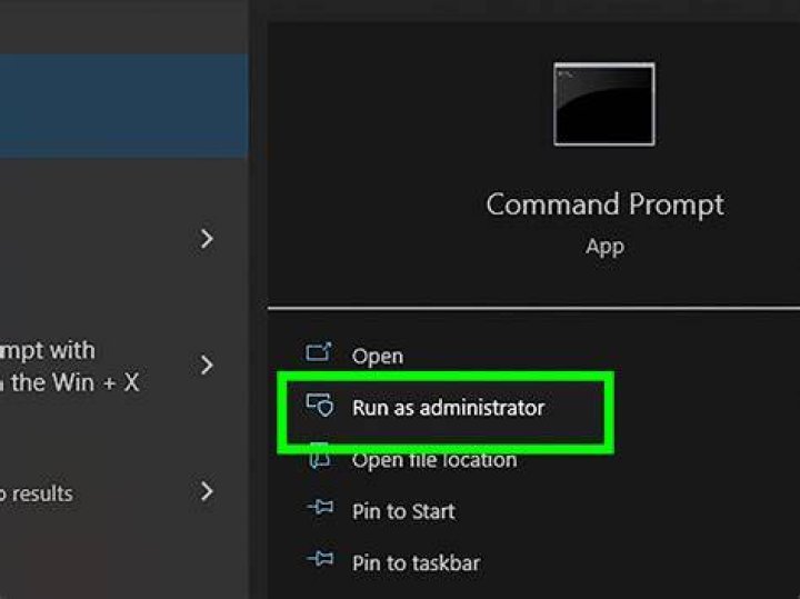 command prompt run as administrator