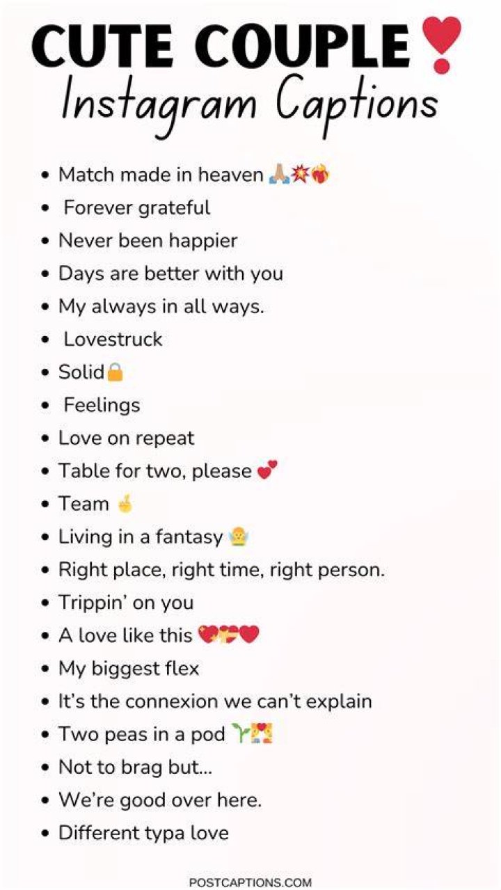 comments for couples pic on Instagram