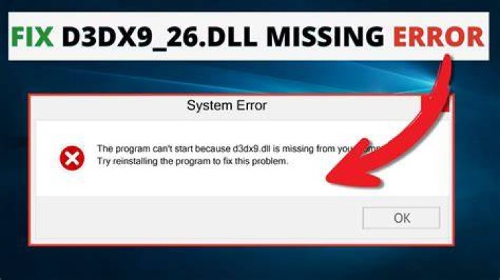 D3dx9_43.dll is missing error on Windows 10/11