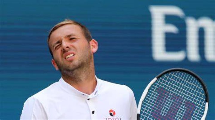 Dan Evans frustrated