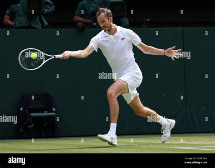 Daniil Medvedev in action