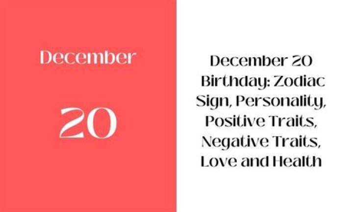 december 20 birthday personality