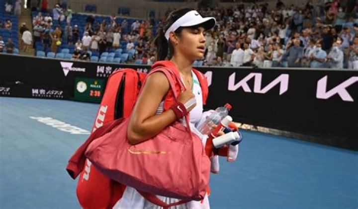 Emma Raducanu following defeat