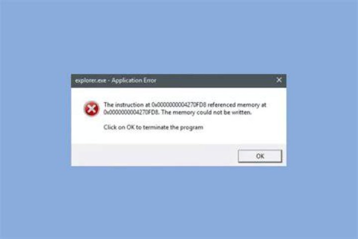 Explorer.exe application error