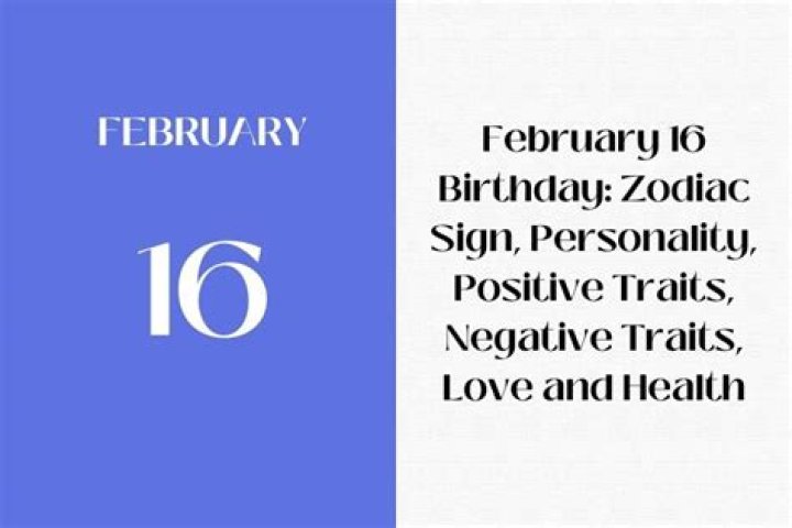 february 16 birthday personality