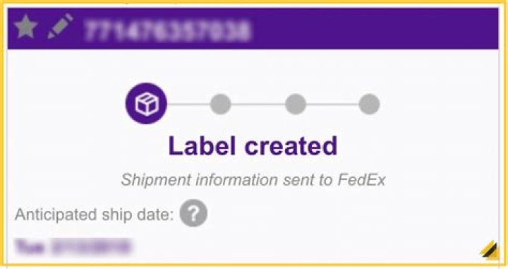 FedEx shipping stuck on 'Label has been created'
