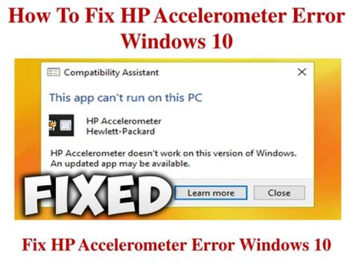 fix HP Accelerometer error