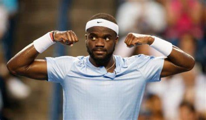 Frances Tiafoe enjoys his victory