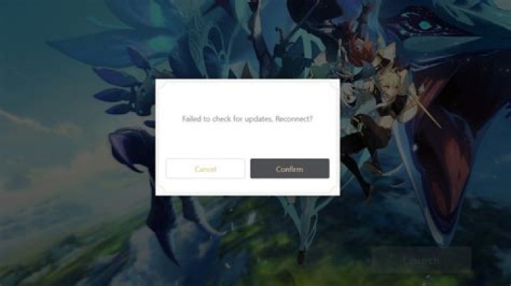 Genshin Impact: Failed to check for updates error