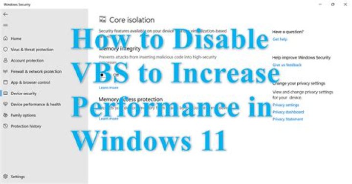 How to disable VBS in Windows 11 and improve game performance