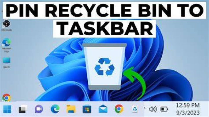 How to pin the Recycle Bin to your Windows 11 taskbar