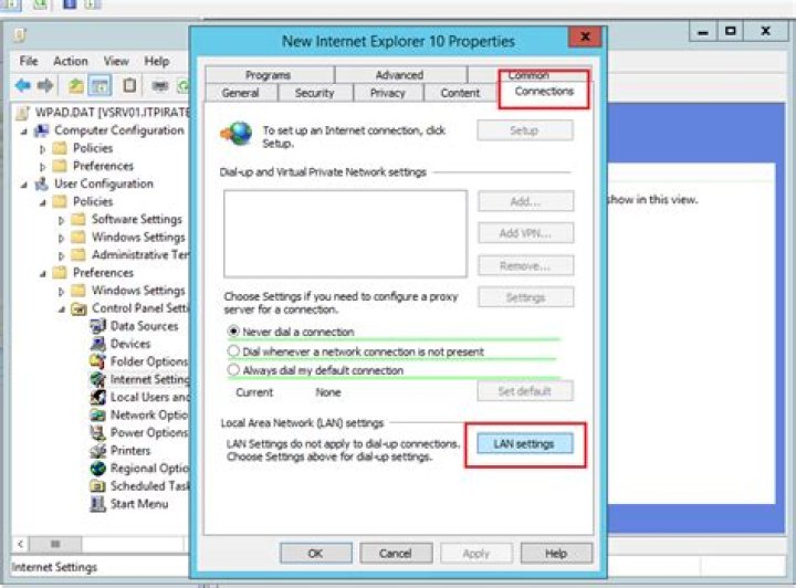 internet explorer 11 proxy windows 8.1