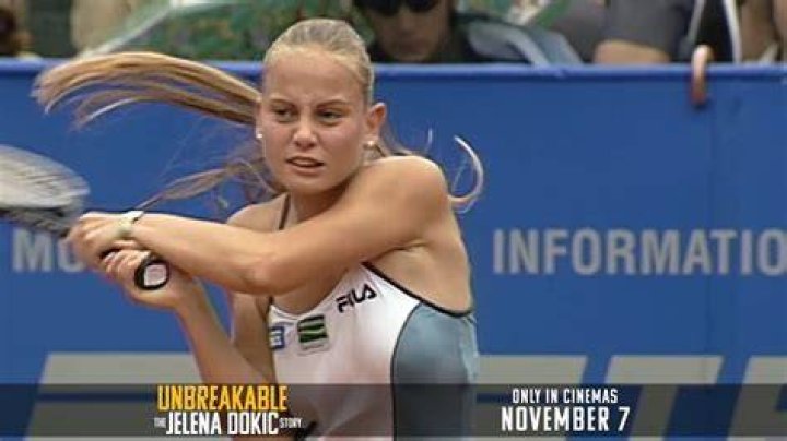 Jelena Dokic on court