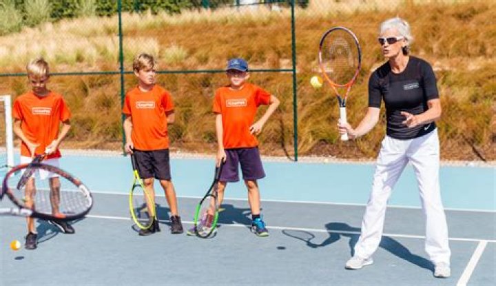 Judy Murray coaching at The Campus