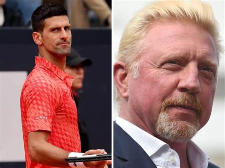 Novak Djokovic and Boris Becker