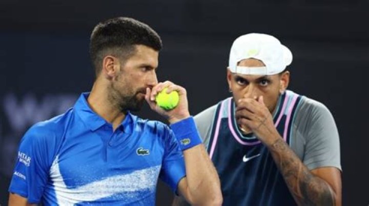 Novak Djokovic and Nick Kyrgios