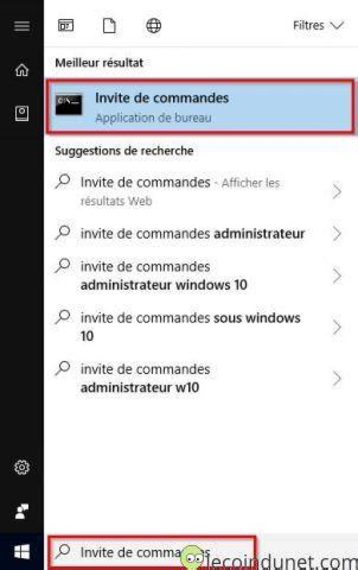 Ouvrir Invite de commandes Admin_commande ipconfig flushdns