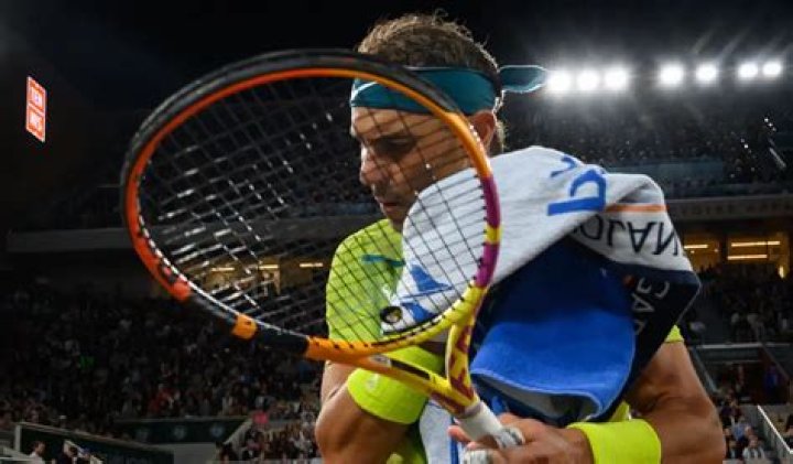 Rafael Nadal takes a break