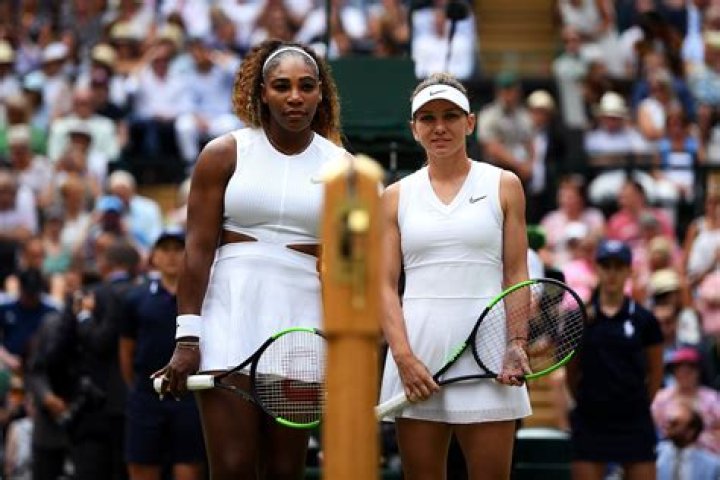 Serena Williams and Simona Halep