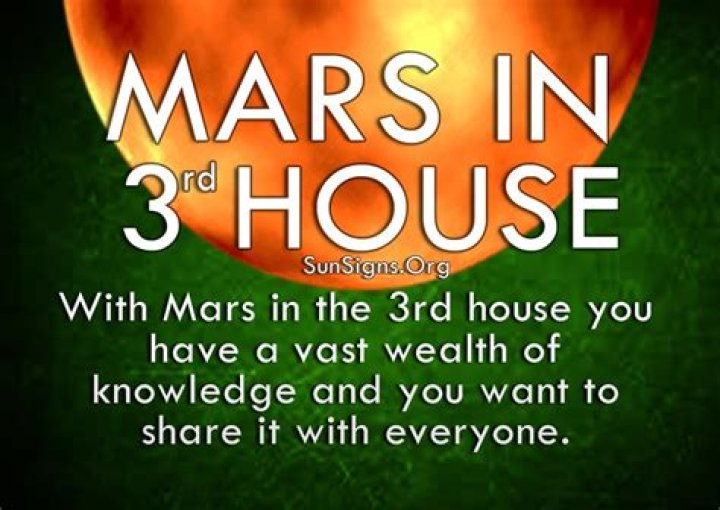 The Mars In 3rd House
