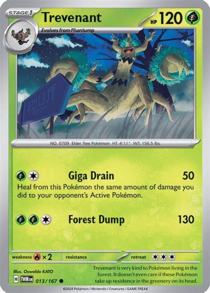 Trevenant (Twilight Masquerade 13) - Bulbapedia, the community-driven Pokémon encyclopedia