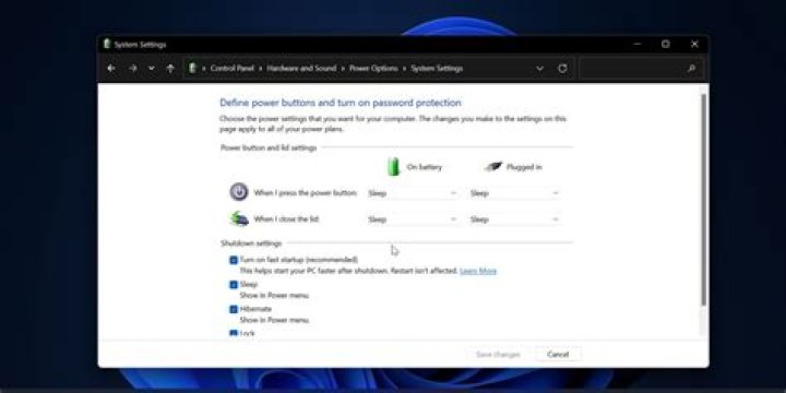 power settings window Turn on fast startup option - Your computer has a fix in progress Norton
