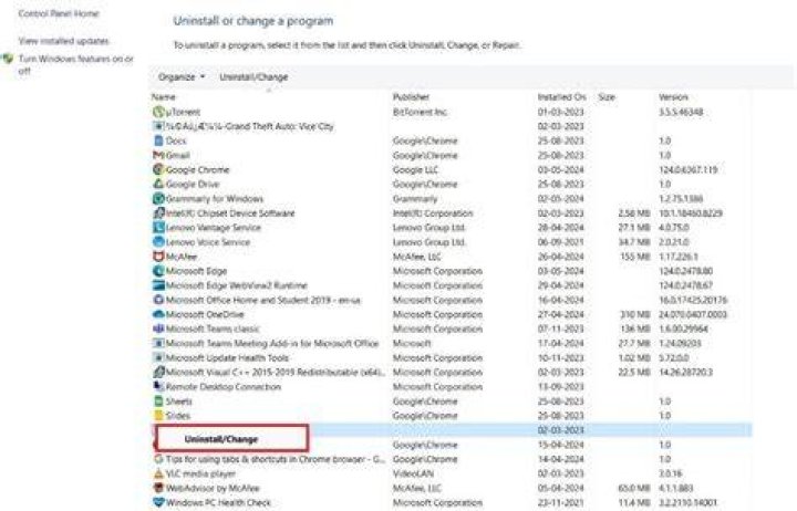 Under Uninstall or change a program, right click on game launcher and select Uninstall