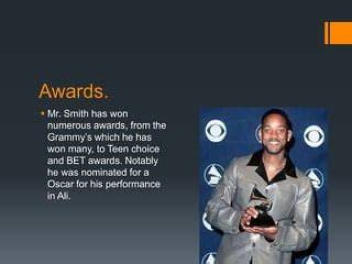 Will Smith has won numerous awards, including an Oscar. Will Smith has won numerous awards, including an Oscar.