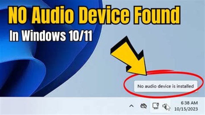 Windows couldn't find your audio device [Fixed]